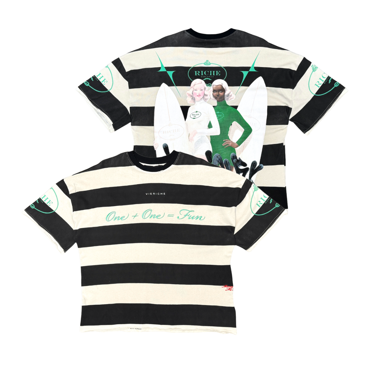 Striped future tee
