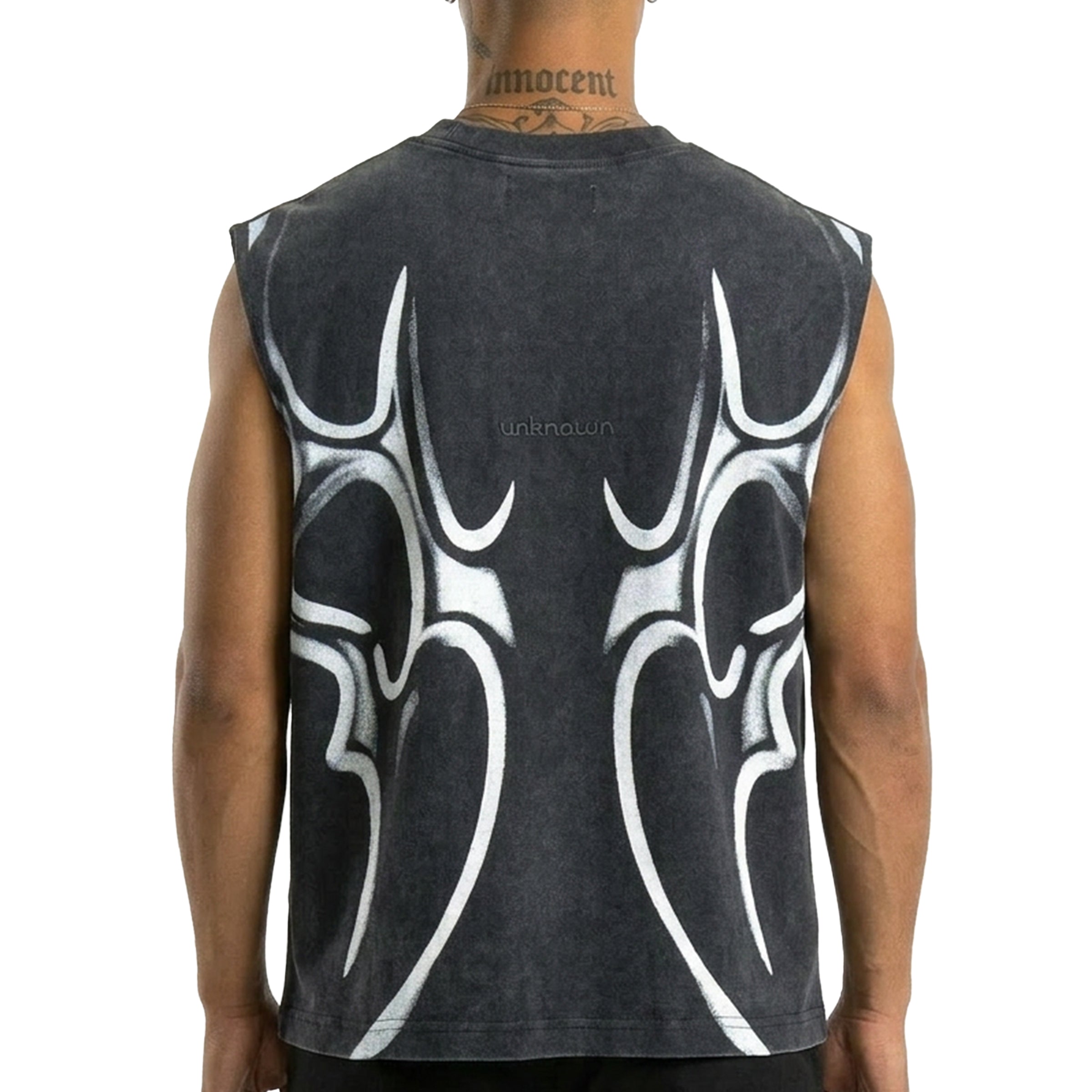 Printed sleeveless tee