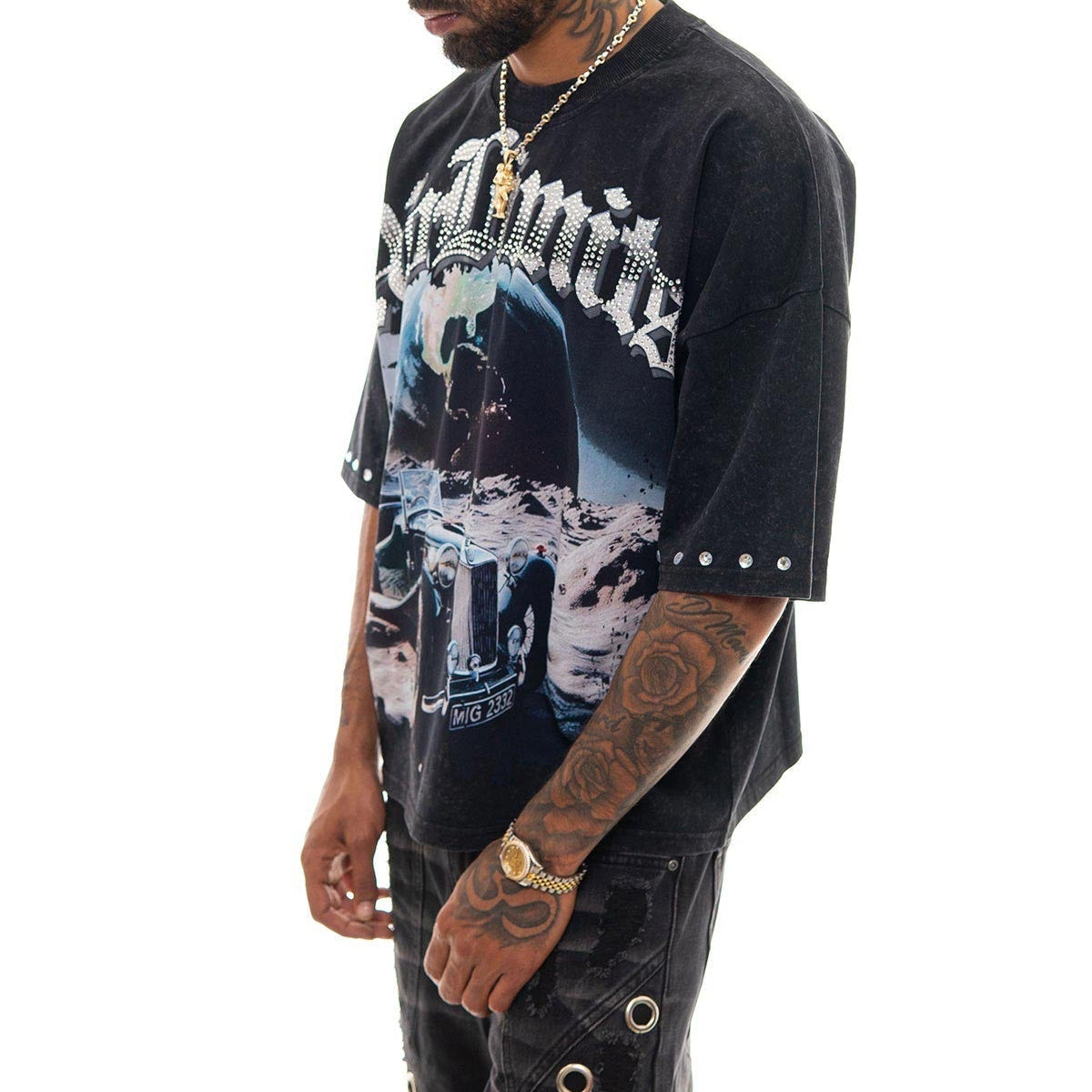 Stray no limits wide & crop fit tee