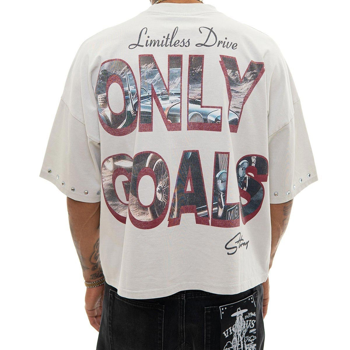 Stray no limits wide & crop fit tee