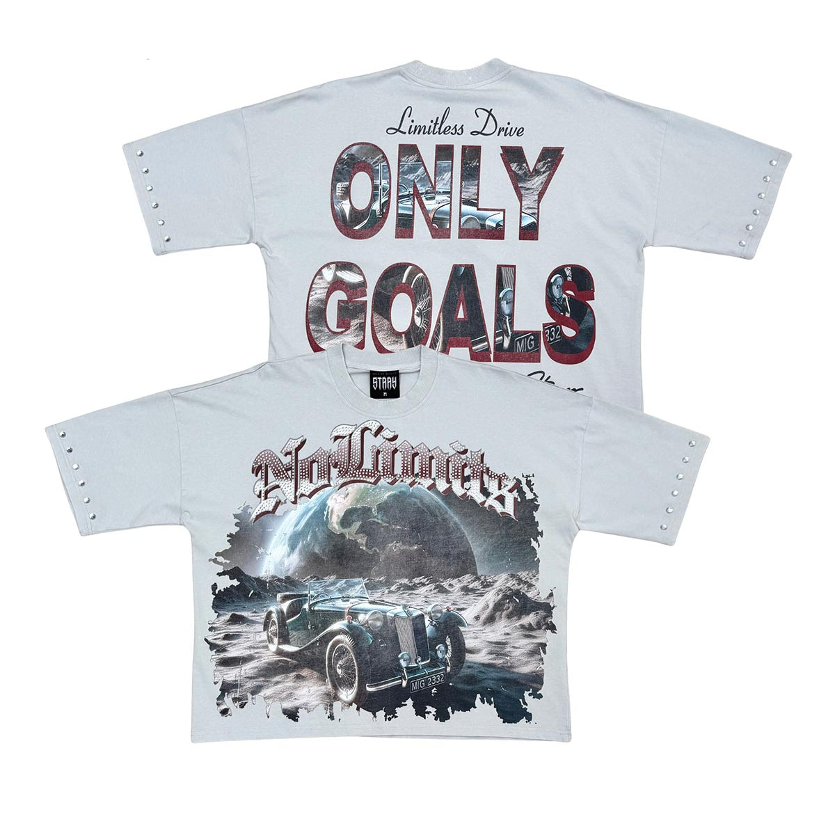 Stray no limits wide & crop fit tee