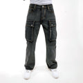 Premium side cargo western fit denim pant