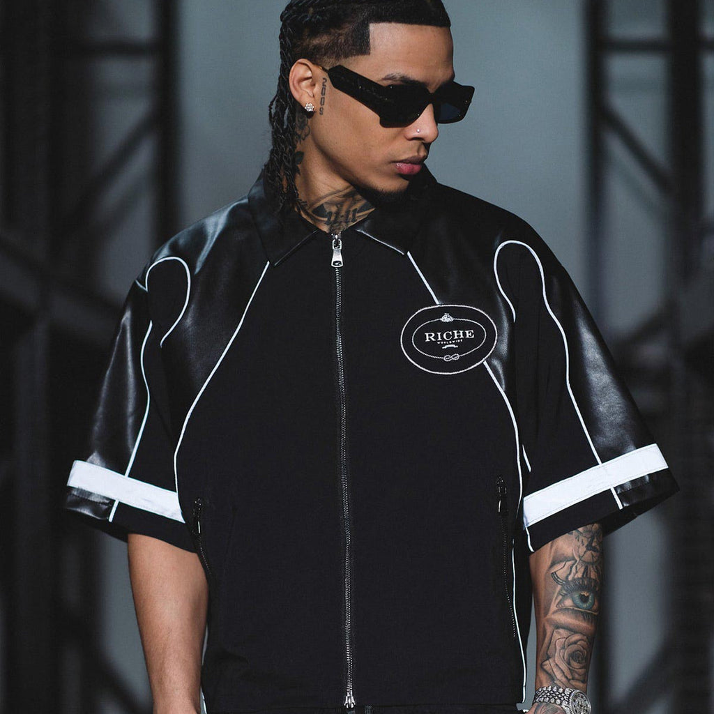 Racer crop jacket