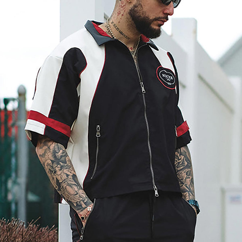 Racer crop jacket
