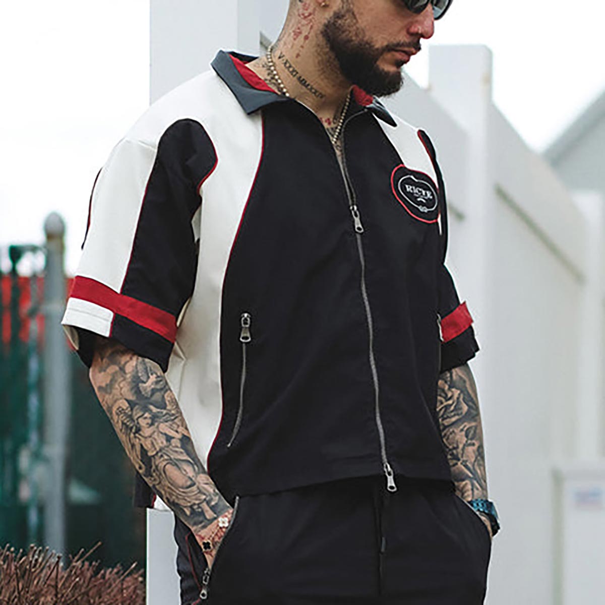Racer crop jacket