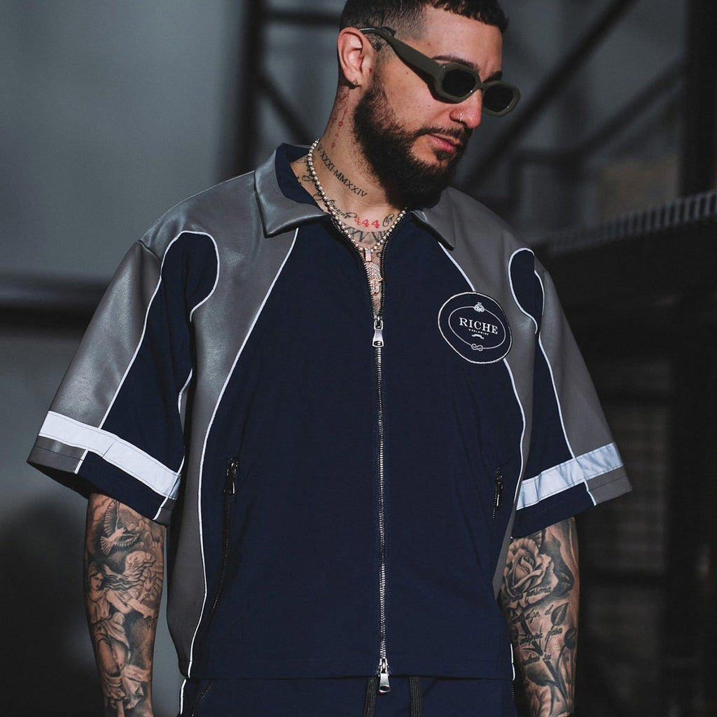Racer crop jacket