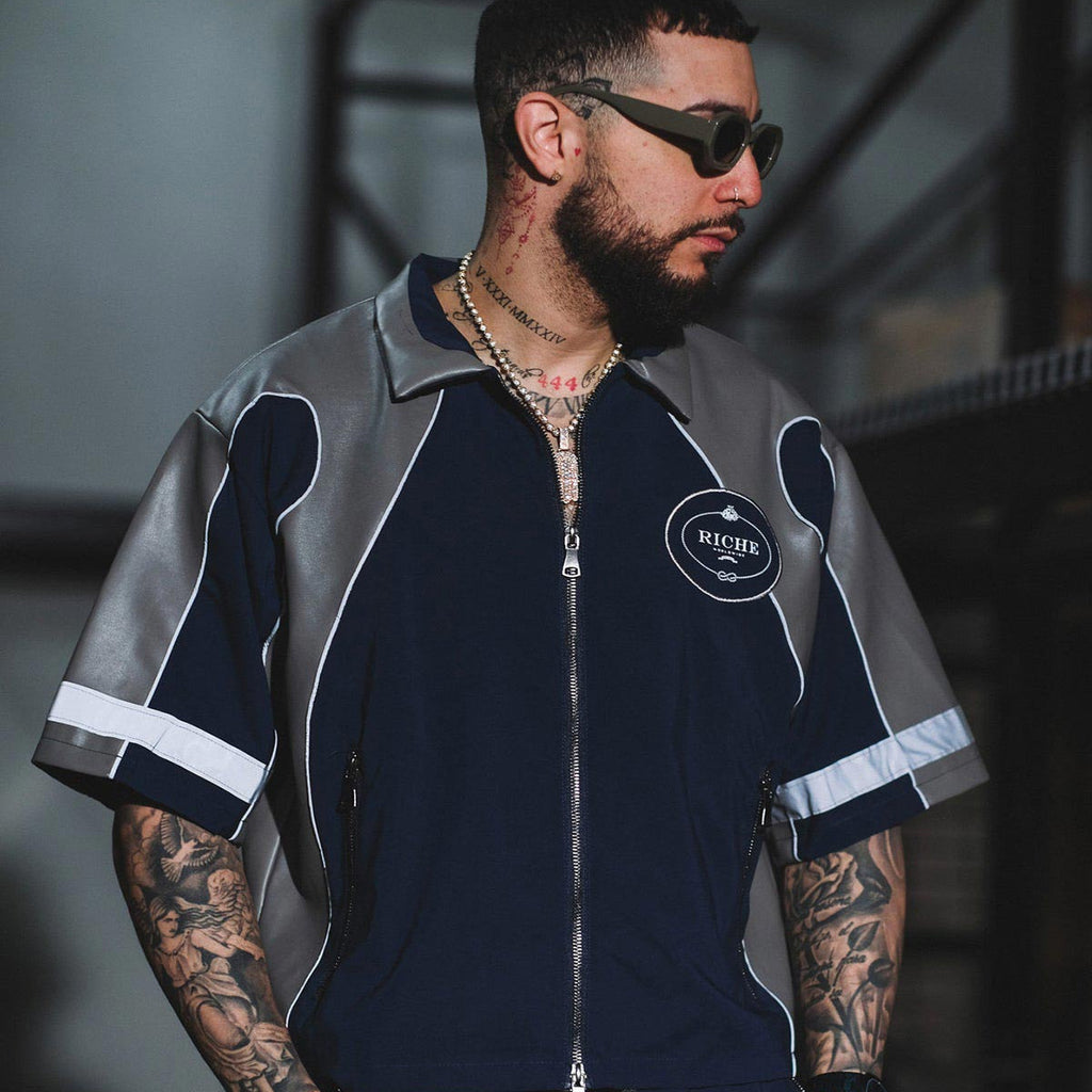 Racer crop jacket