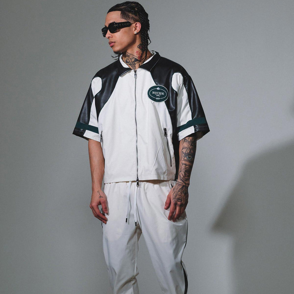 Racer crop jacket