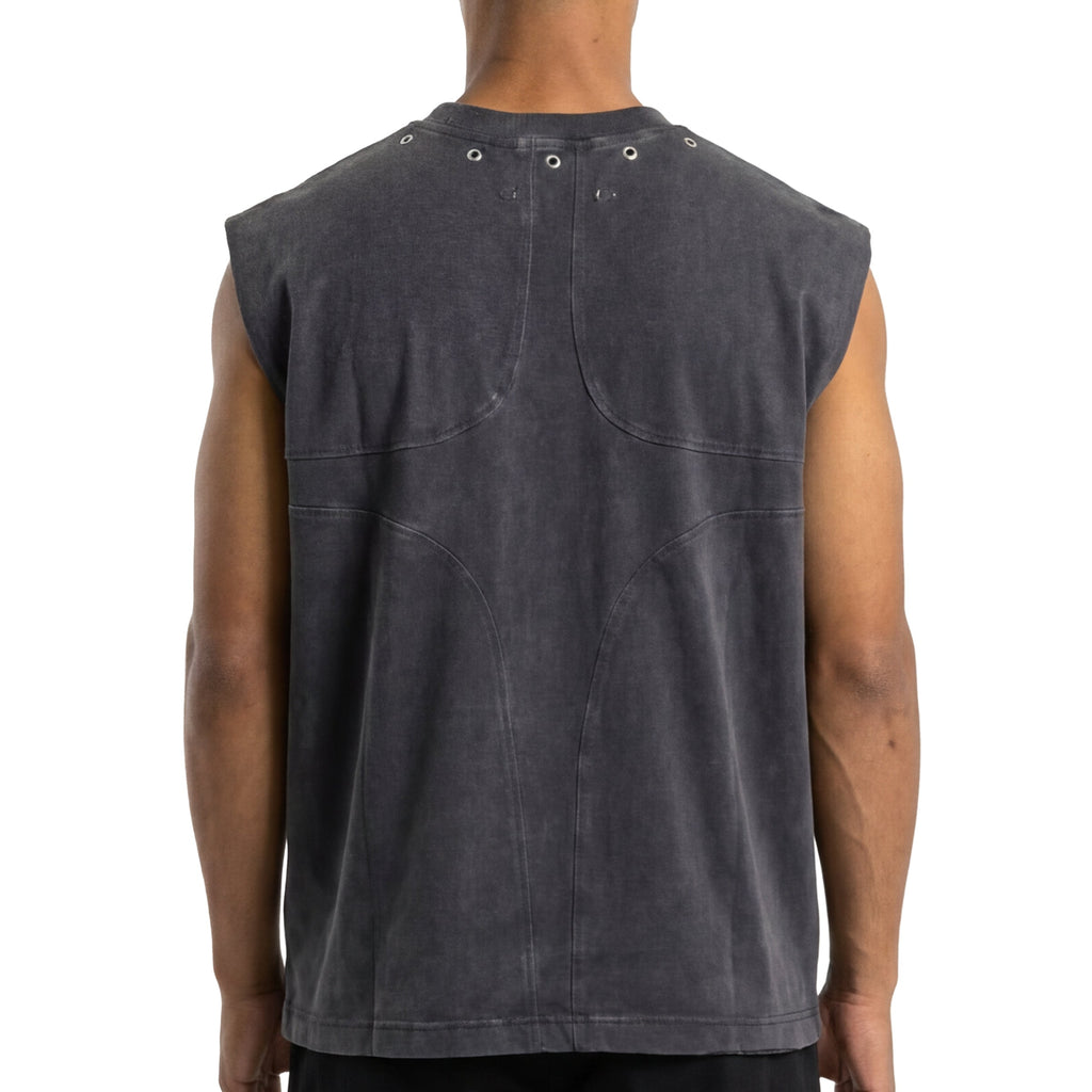 Printed wings sleeveless tee