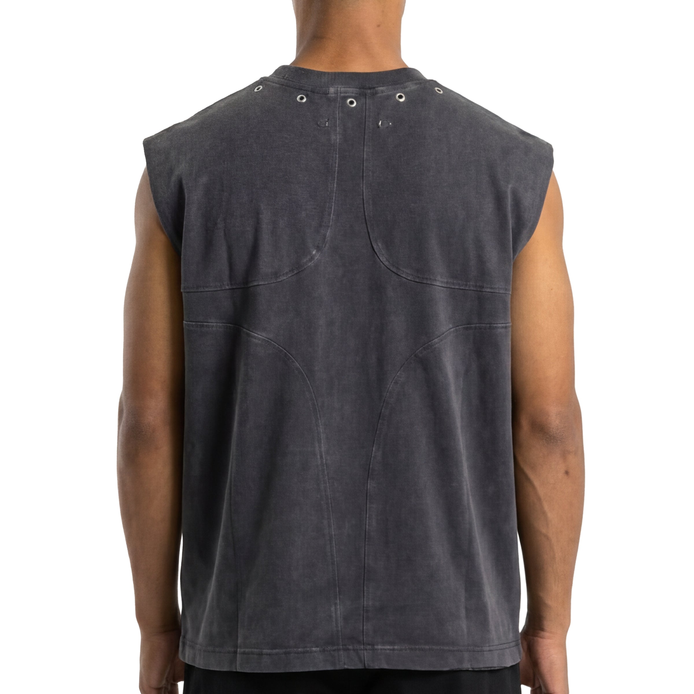 Printed wings sleeveless tee