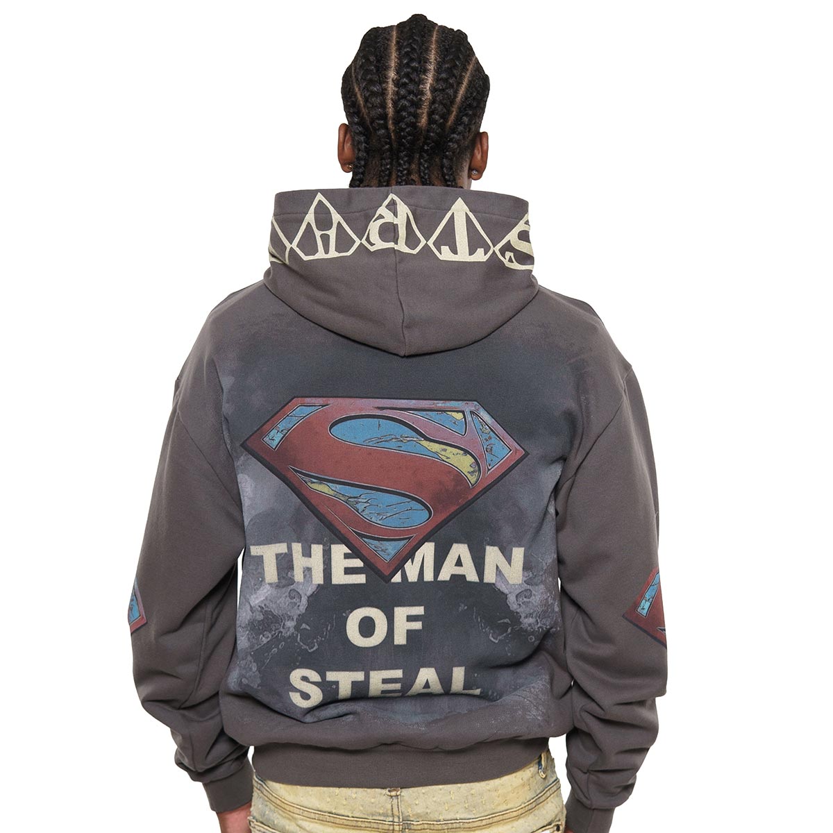 Man of steel stray pullover hoodie
