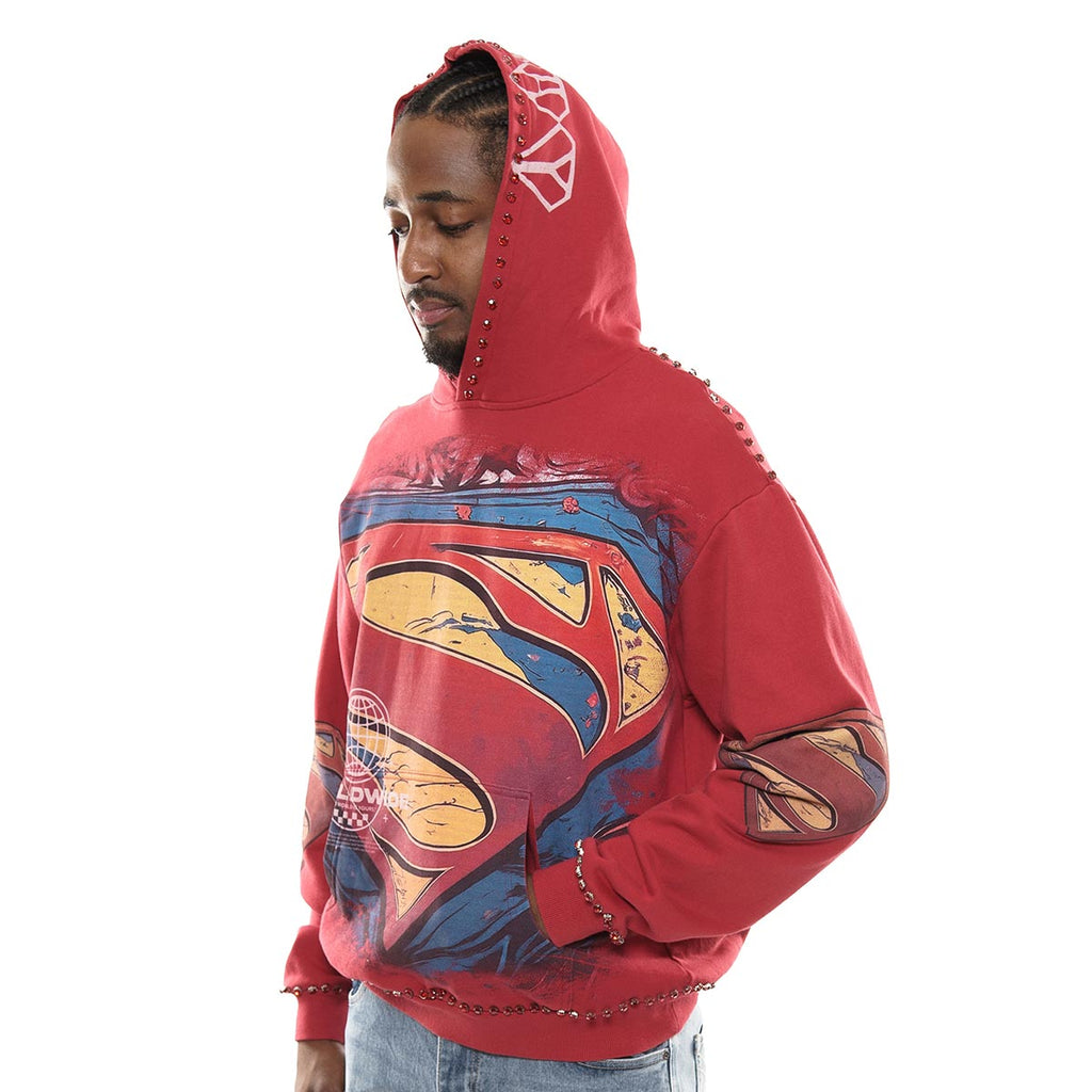 Man of steel stray pullover hoodie