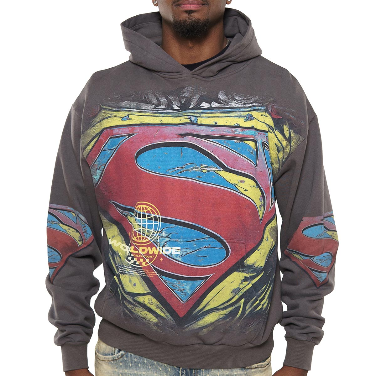 Man of steel stray pullover hoodie