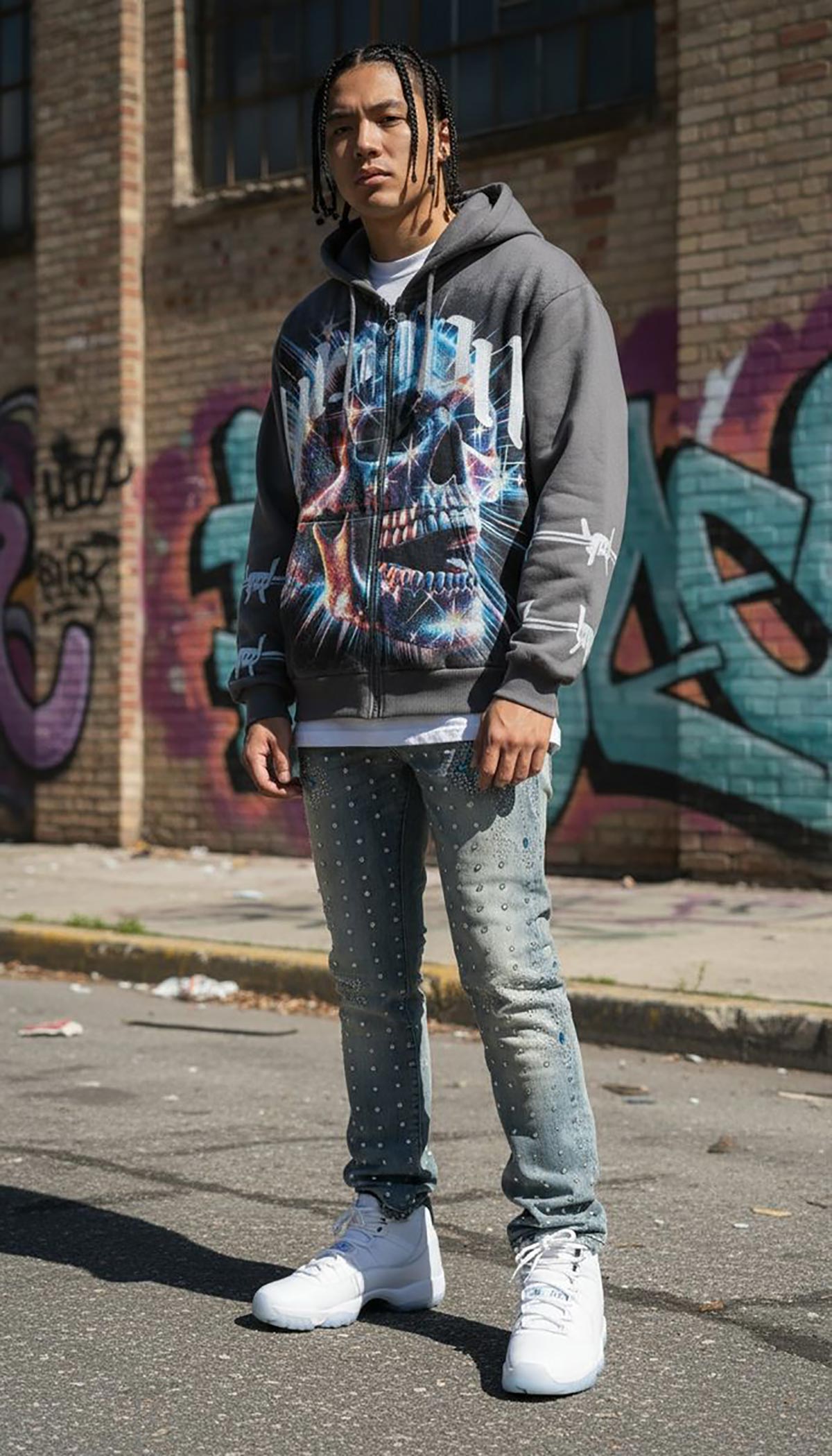 Stray killer vision full-zip hoodie