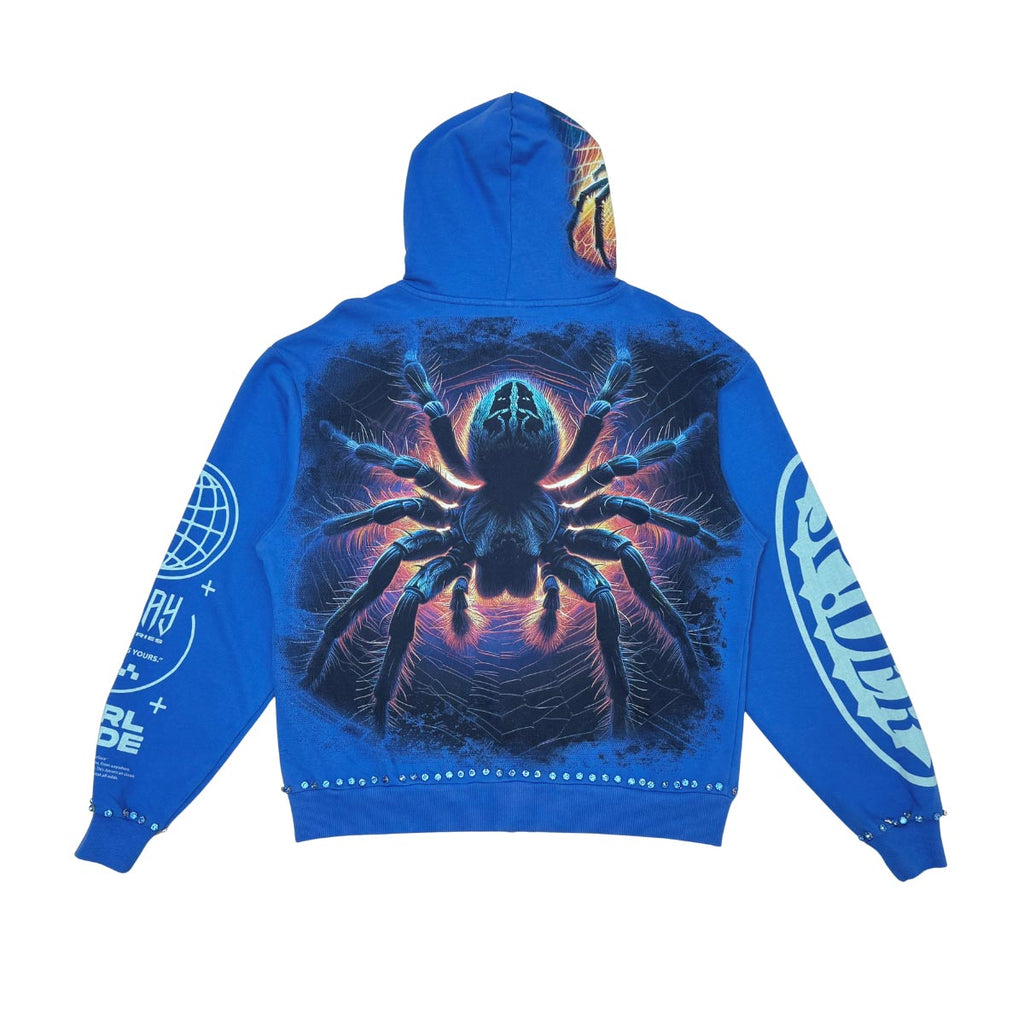 Stray spider full-zip hoodie