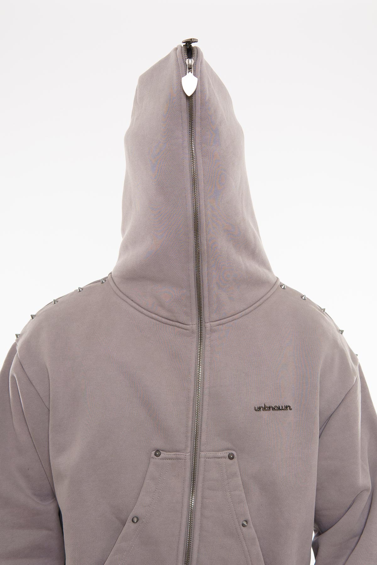 Unknown garment dyed full-zip hoodie