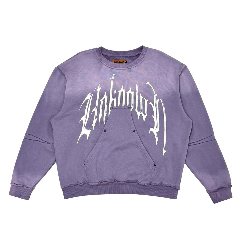 Unknown washed effect crewneck