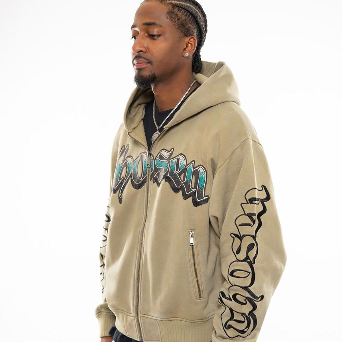 Anarchy oversized full zip hoodie