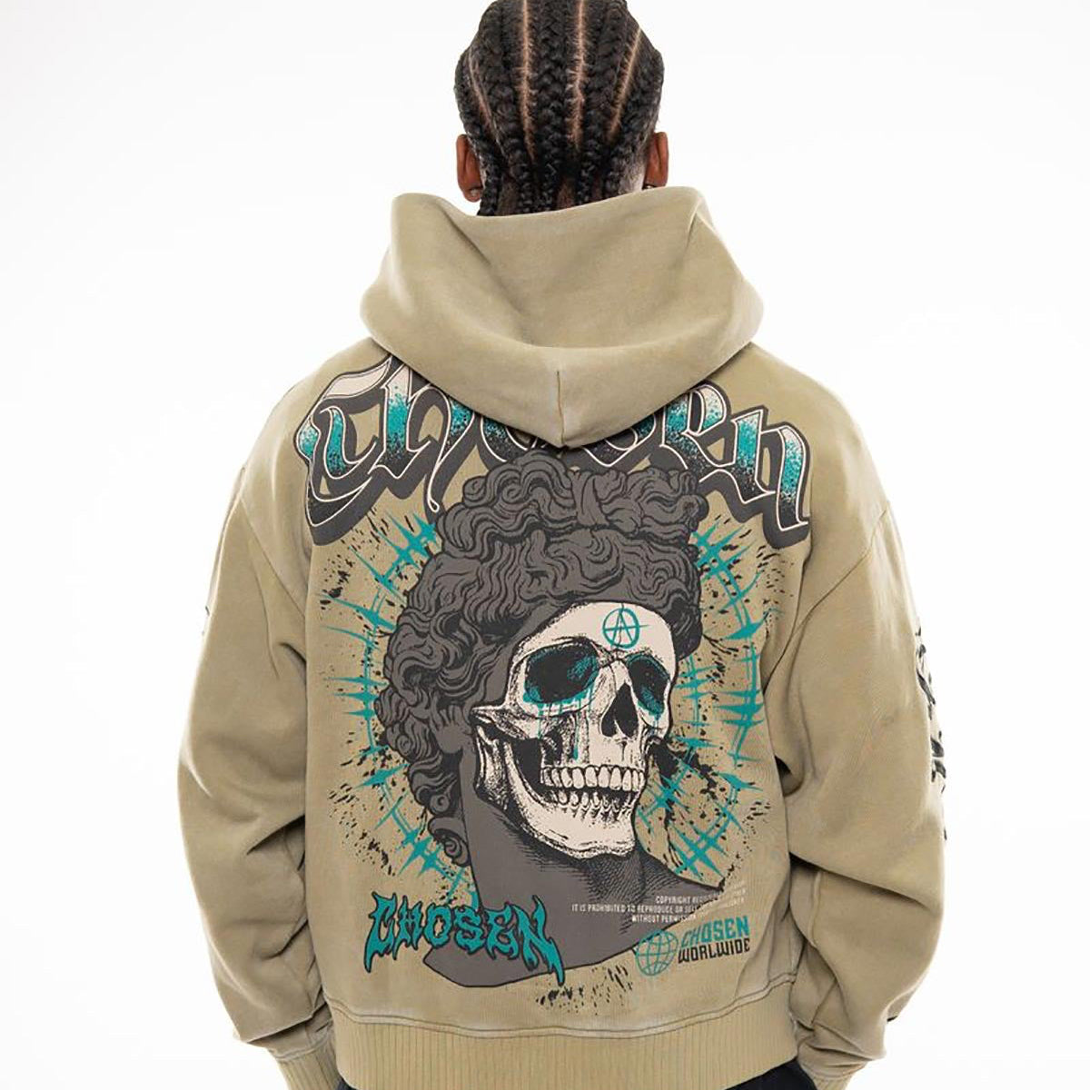 Anarchy oversized full zip hoodie