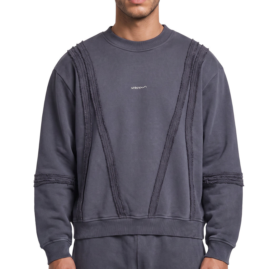 Unknown Garment-dyed, heavyweight cotton fleece sweatshirt