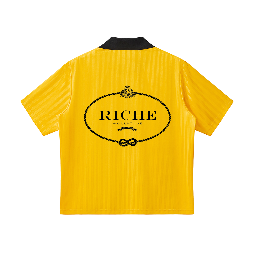 Polygamy striped soccer jersey