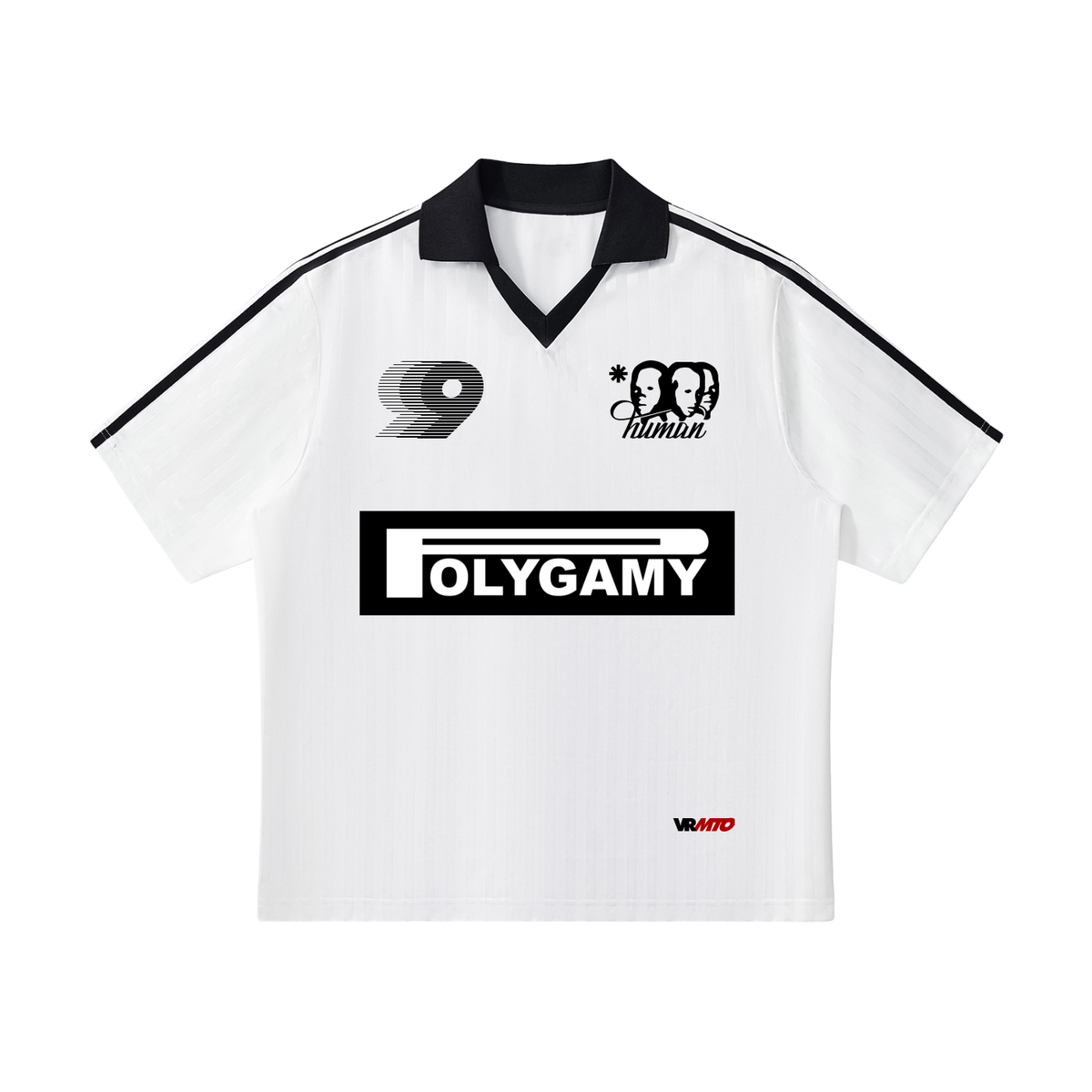 Polygamy striped soccer jersey