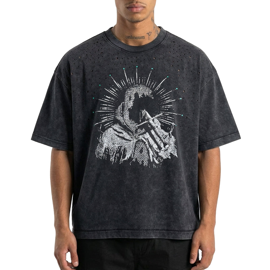 Figure washed tee