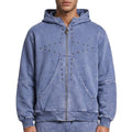 Unknown Winged Rivet Zip Hoodie