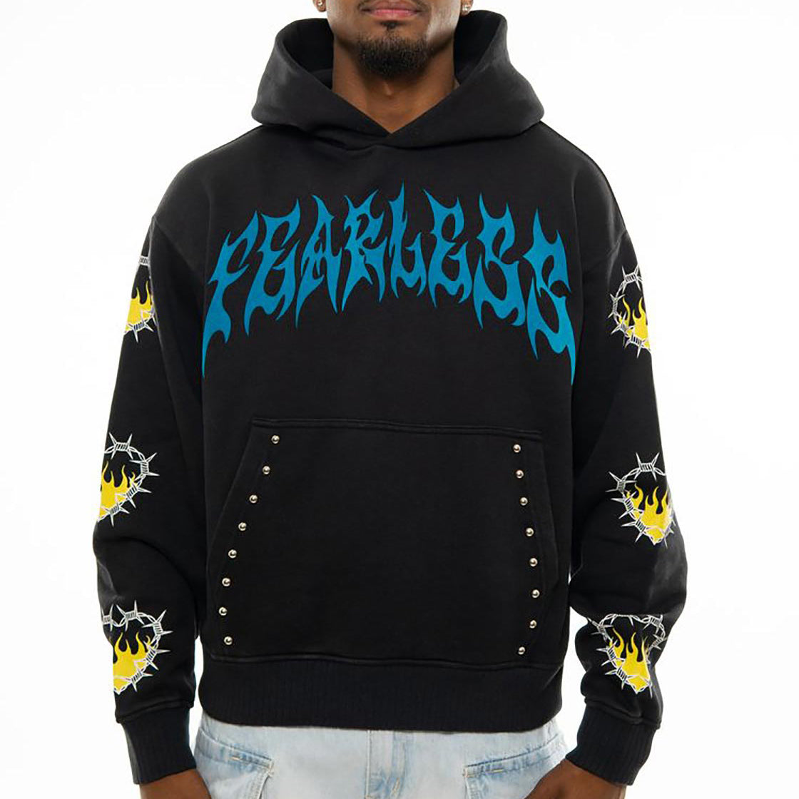 Fearless oversized pull-over hoodie