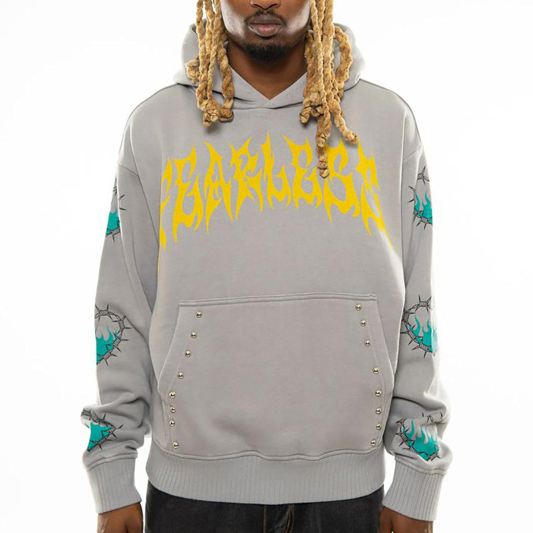 Fearless oversized pull-over hoodie