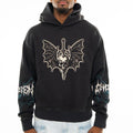 Sword in skull oversized pull-over hoodie