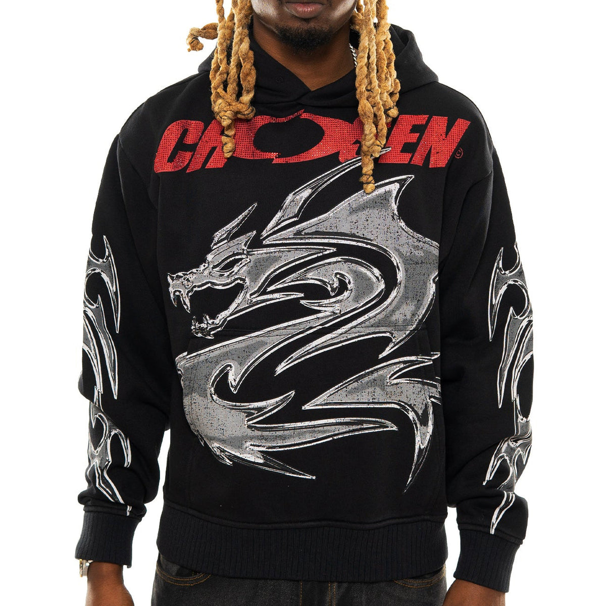 Chosen records oversized pull-over hoodie