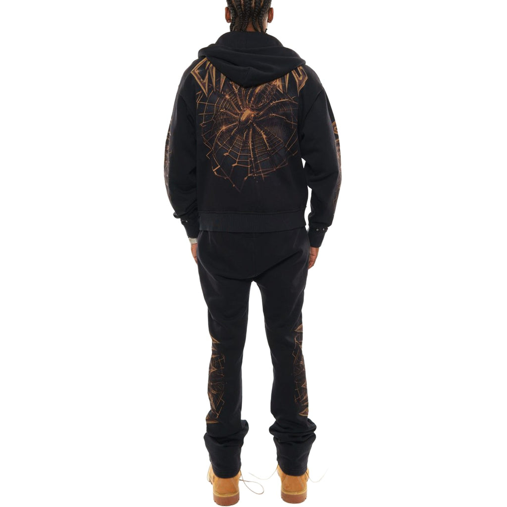 Spider oversized full zip hoodie set