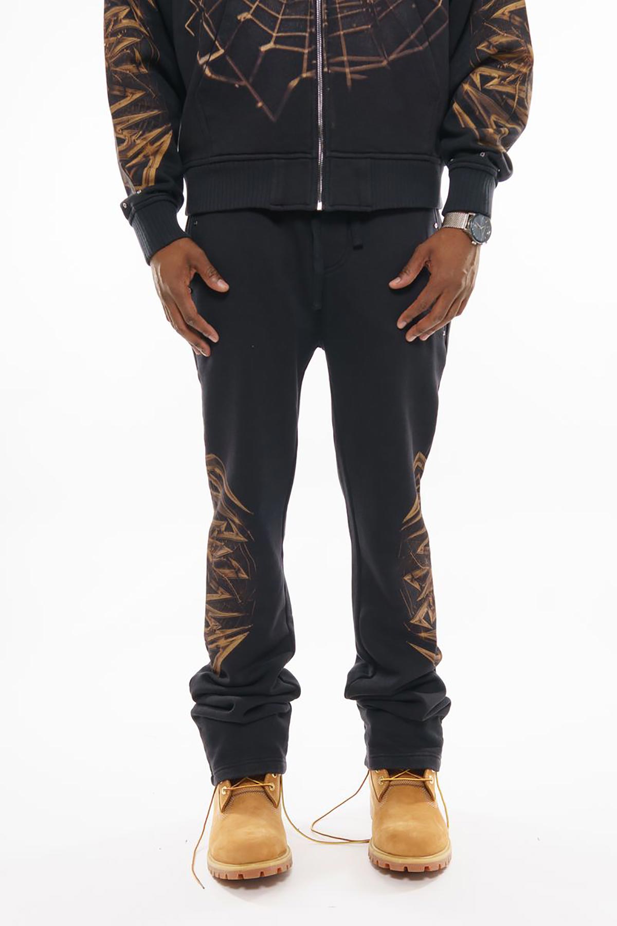 Spider oversized full zip hoodie set