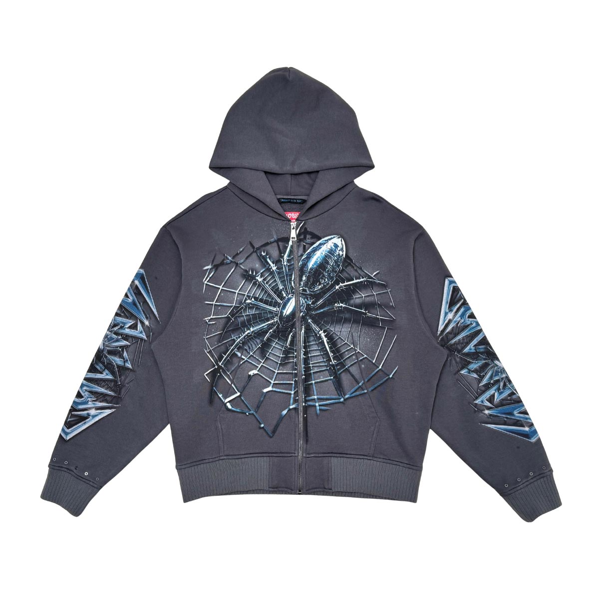 Spider oversized full zip hoodie