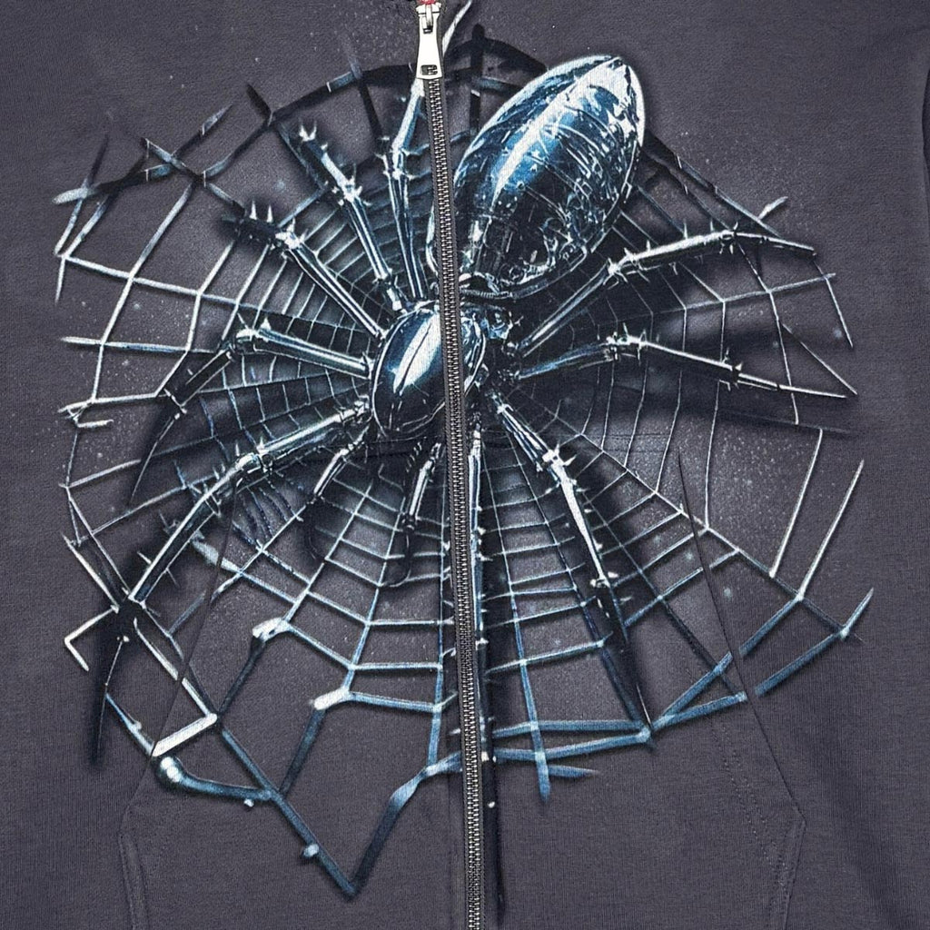 Spider oversized full zip hoodie