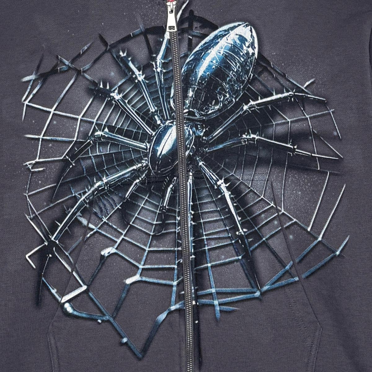 Spider oversized full zip hoodie