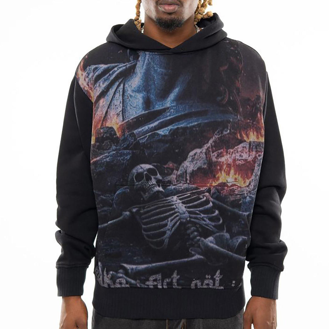 Peace oversized pull-over hoodie