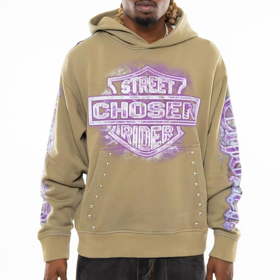 Street rider oversized pull-over hoodie