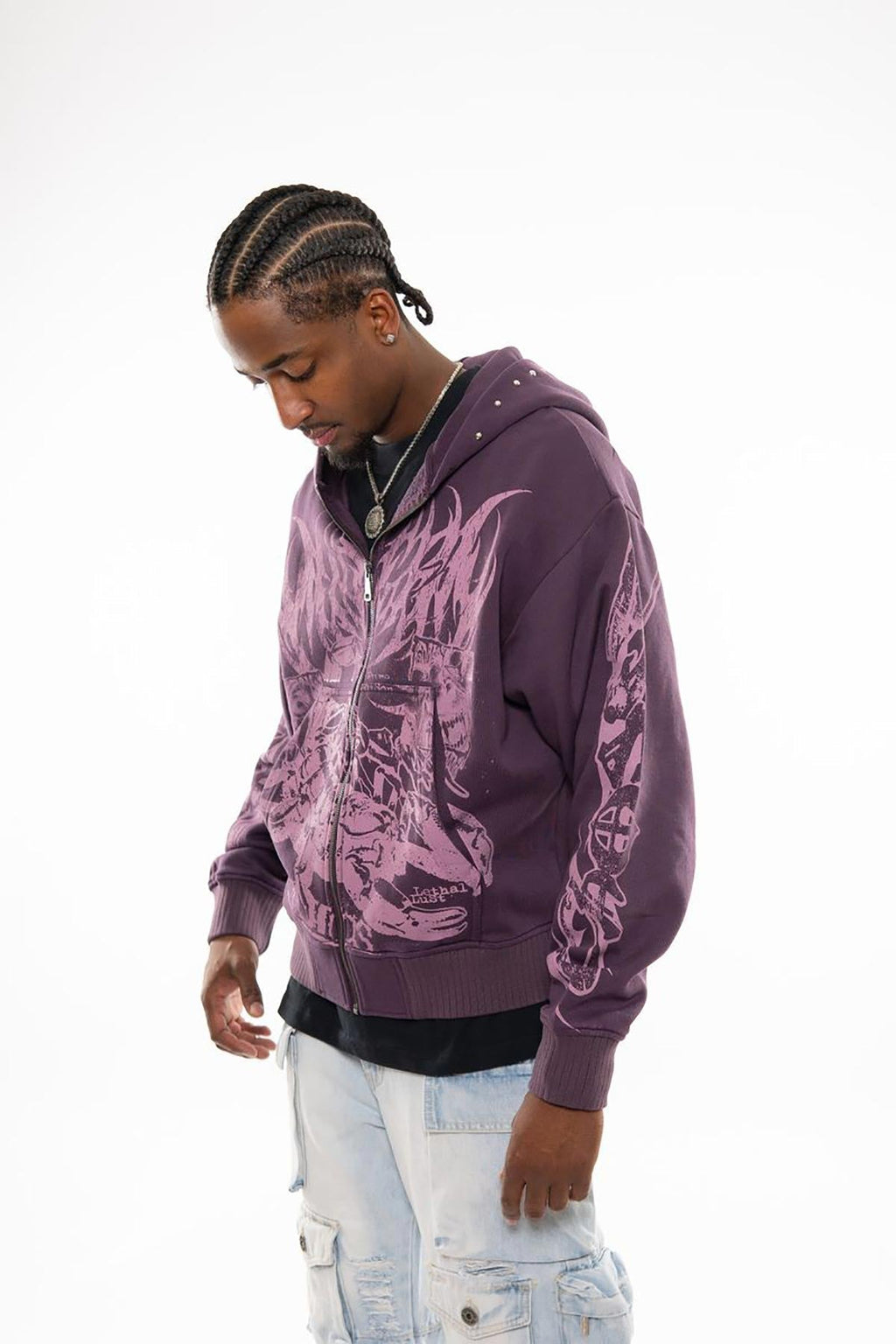 Scorpion oversized full zip hoodie