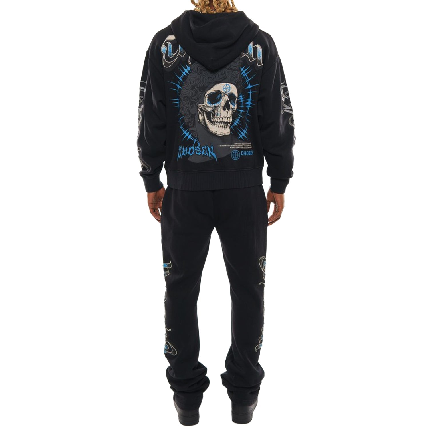 Anarchy oversized full zip hoodie set