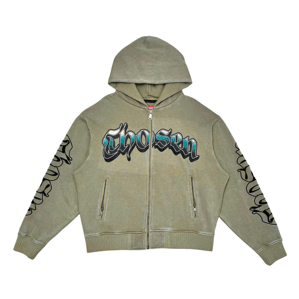 Anarchy oversized full zip hoodie