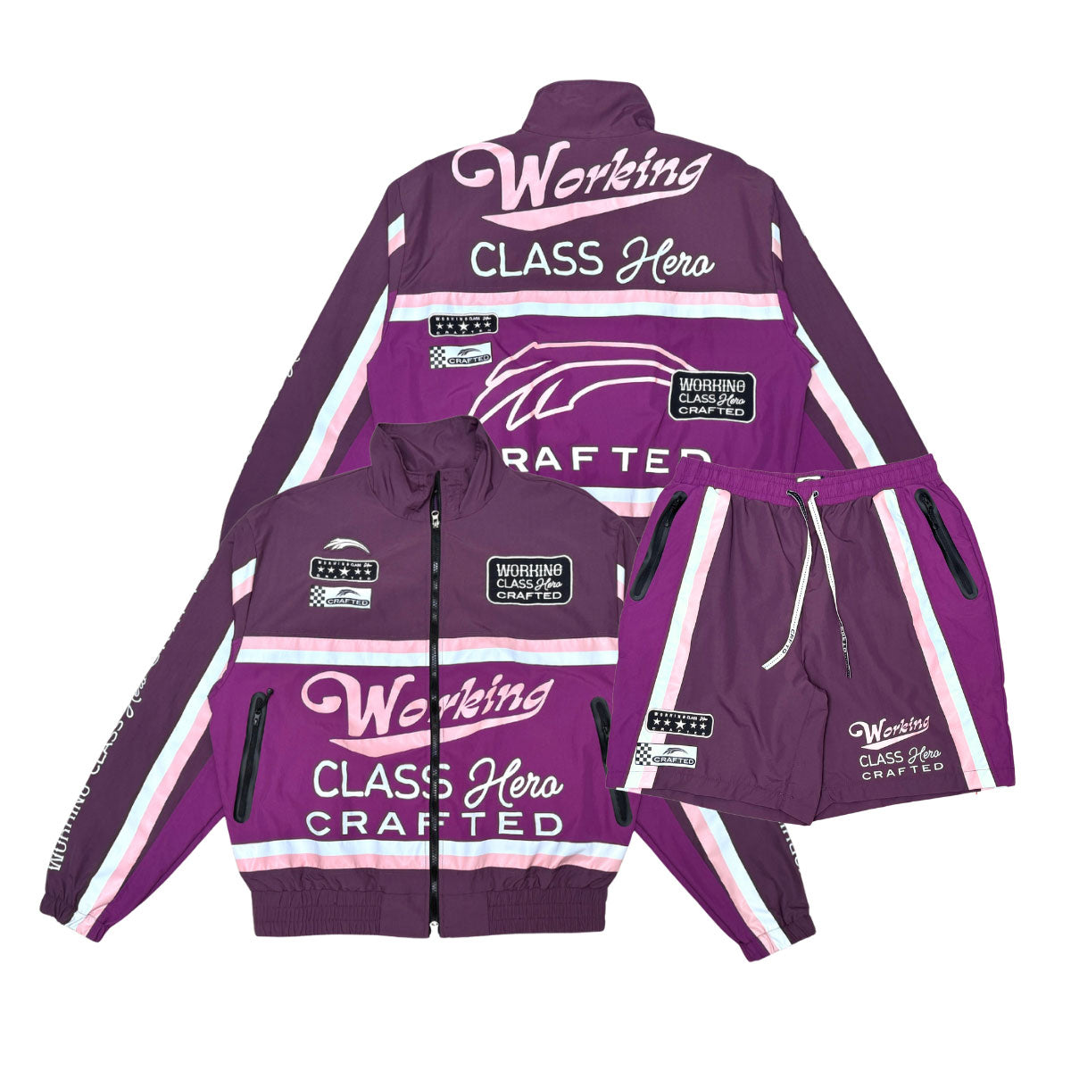 Working class nylon short set