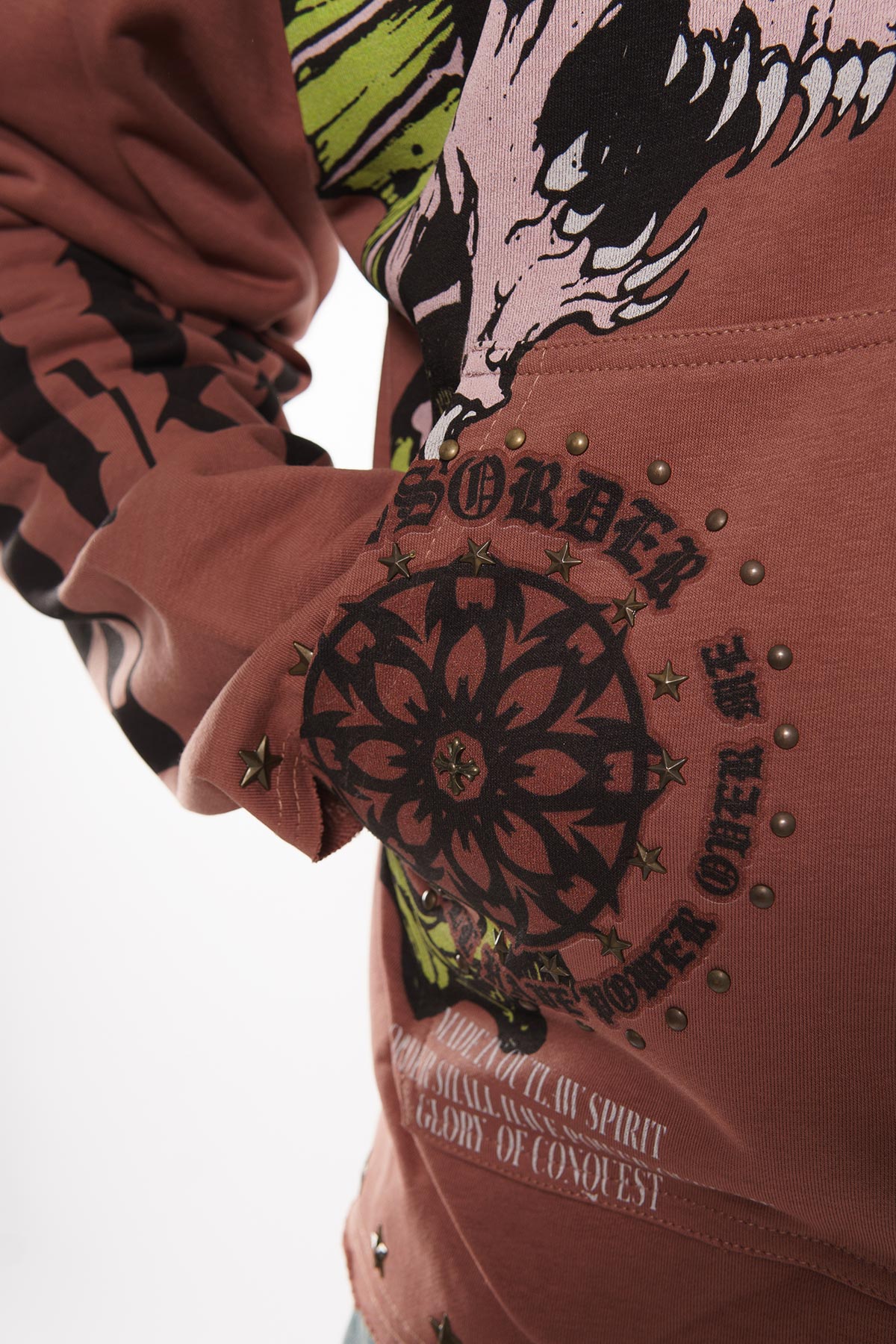 Sea horses pull over hoodie