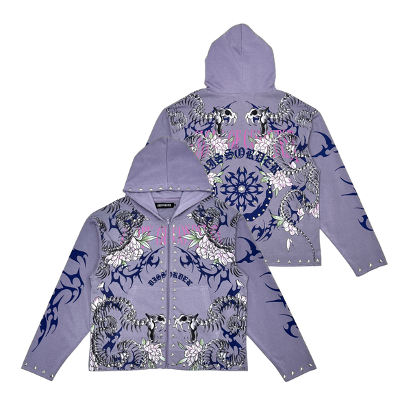 Diss the order zip up hoodie