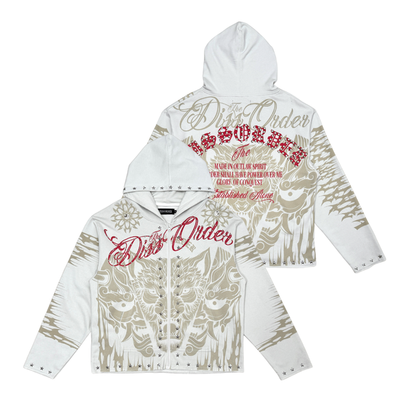 Diss the order zip up hoodie
