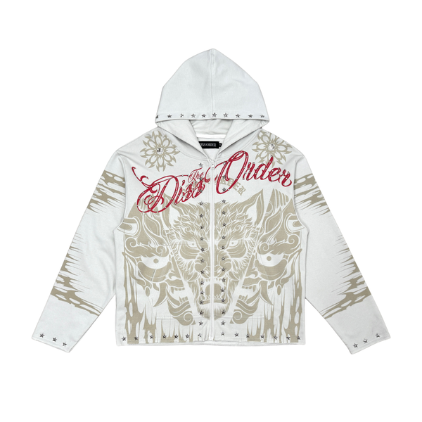 Diss the order zip up hoodie