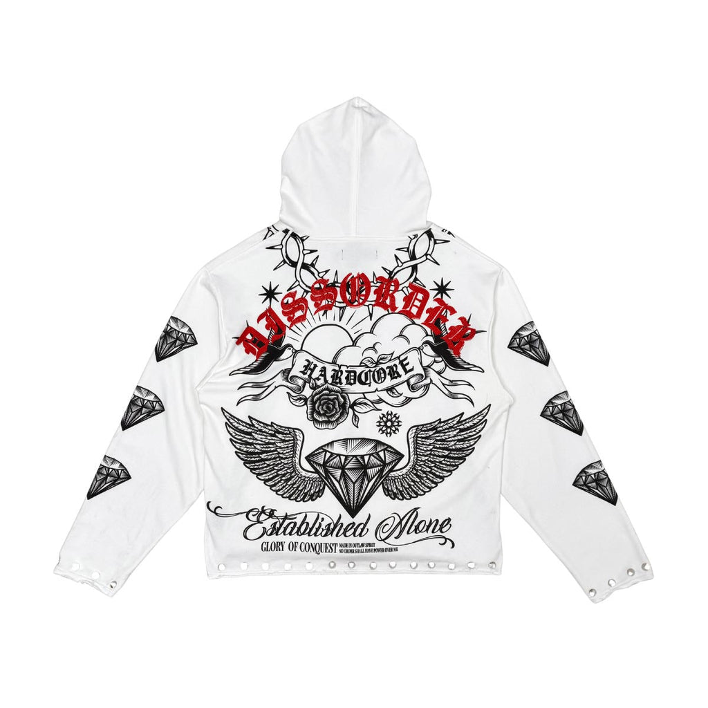 Hardcore zip up hoodie