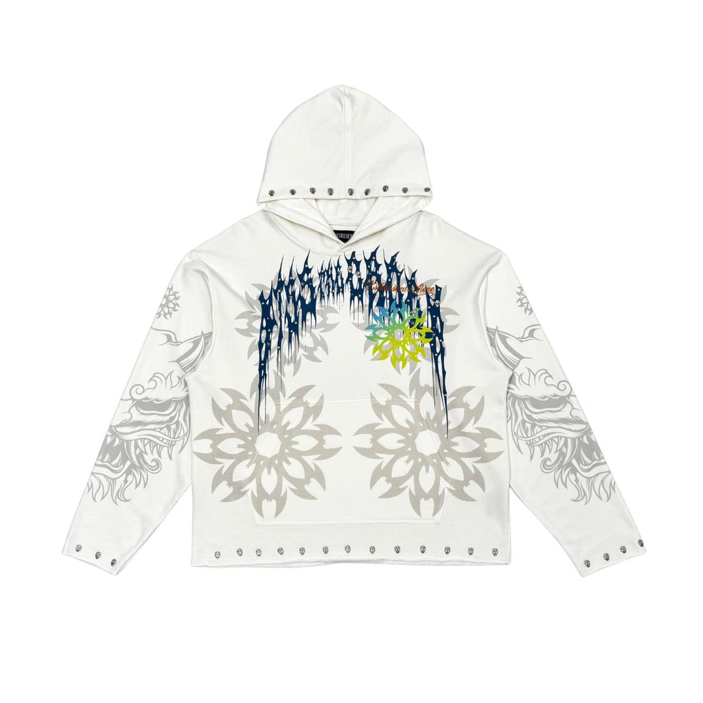 Guardian lion pull over hoodie