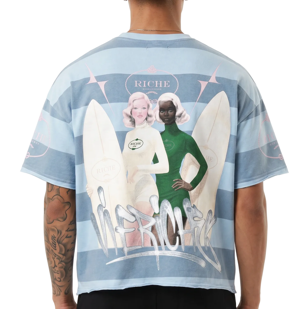 Striped future tee